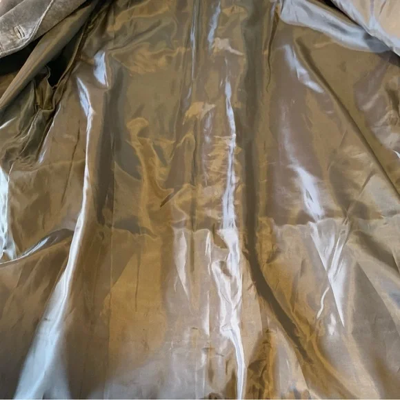 Vtg brown genuine suede leather jacket M